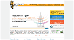 Desktop Screenshot of certificatetiger.com