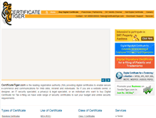 Tablet Screenshot of certificatetiger.com